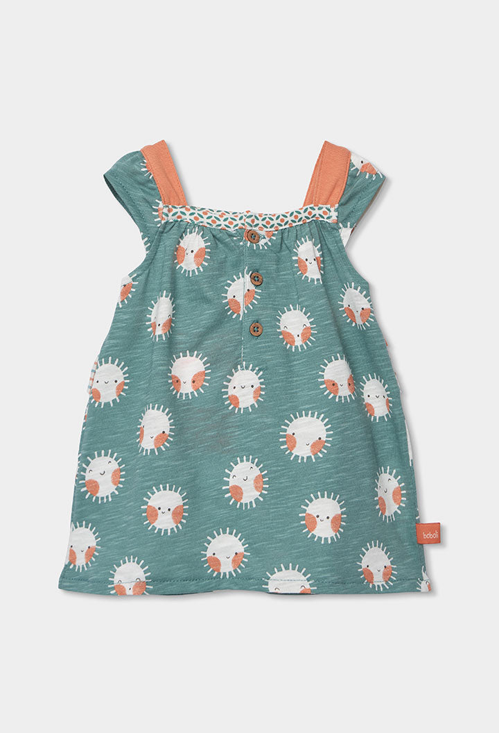 BABY SUN PRINT DRESS SET
