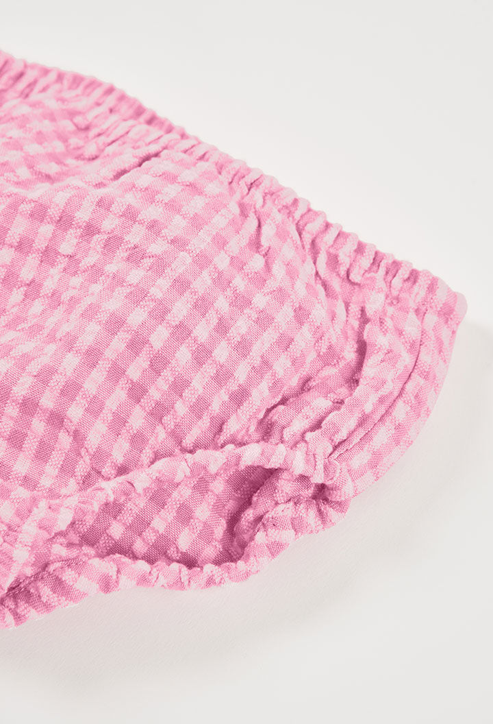 SWEET BLOOM PINK GINGHAM DRESS SET