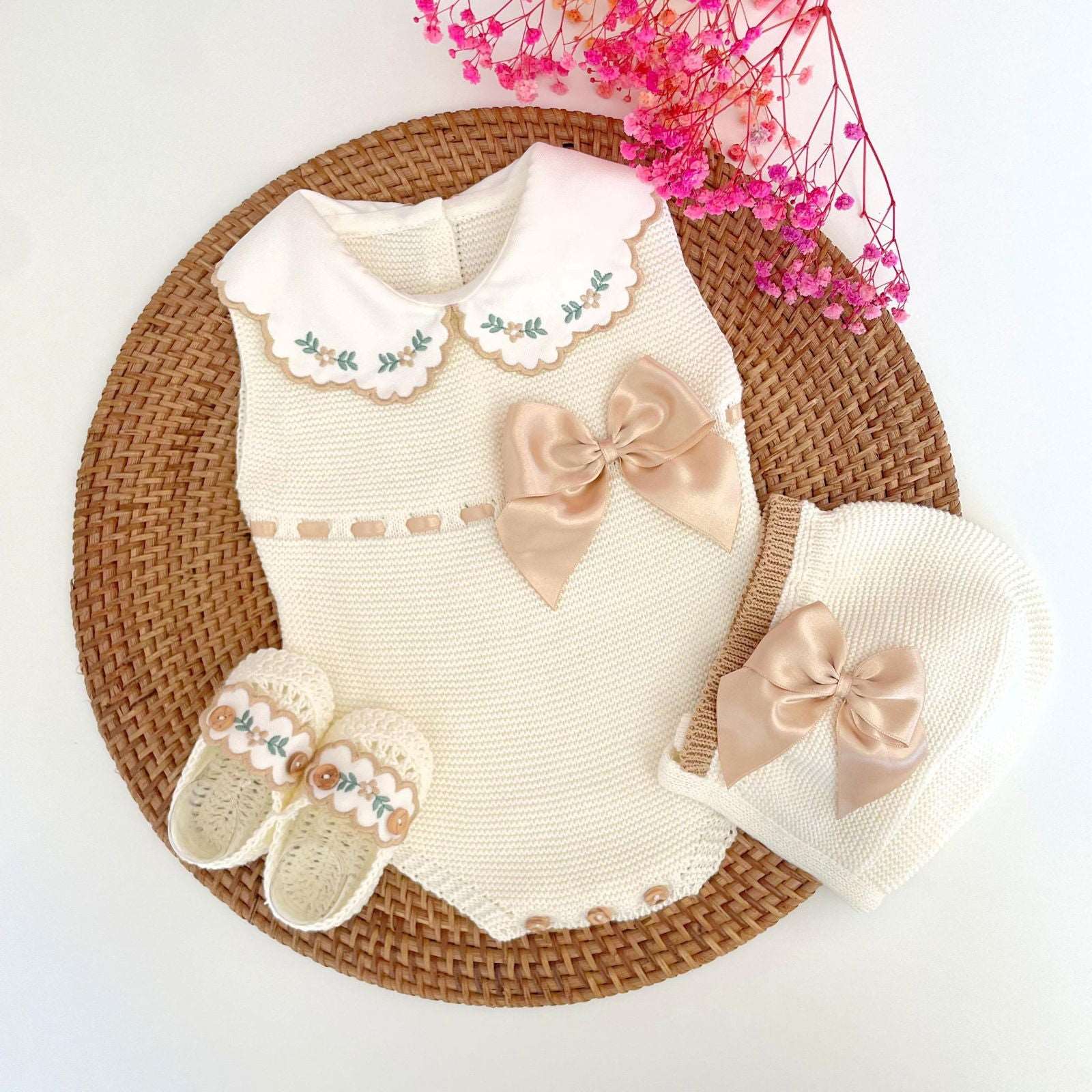 Pelele Corto Flores y Botines - Bambi