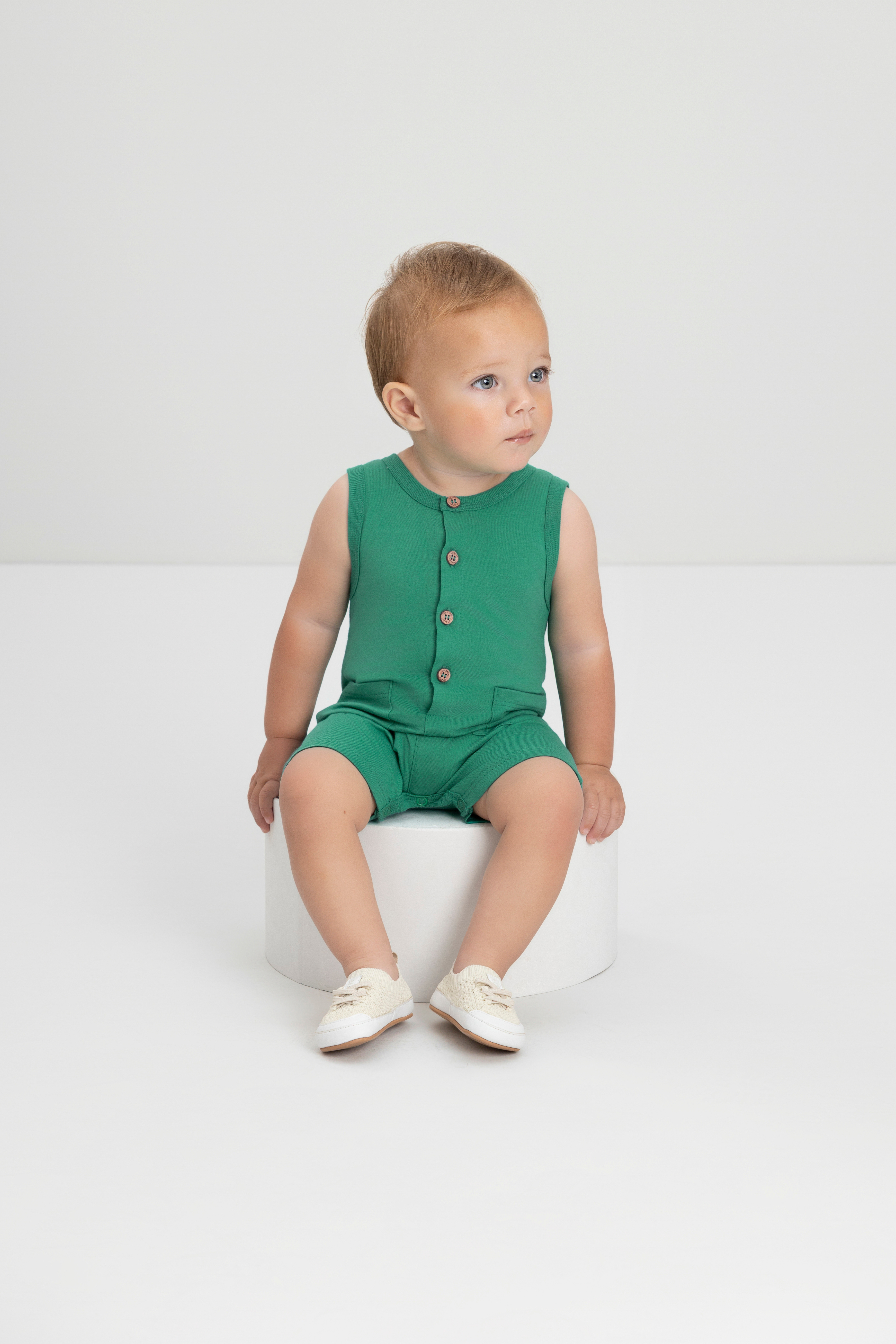 CRI-CRI EXPLORER SLEEVELESS ROMPER
