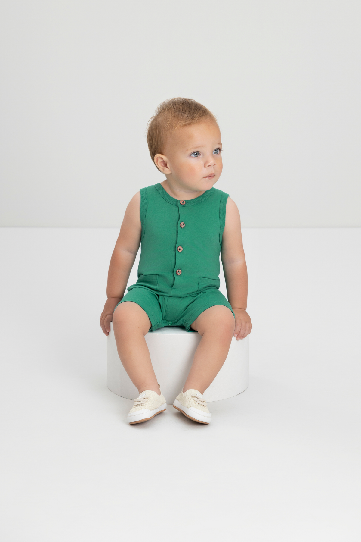 CRI-CRI EXPLORER SLEEVELESS ROMPER