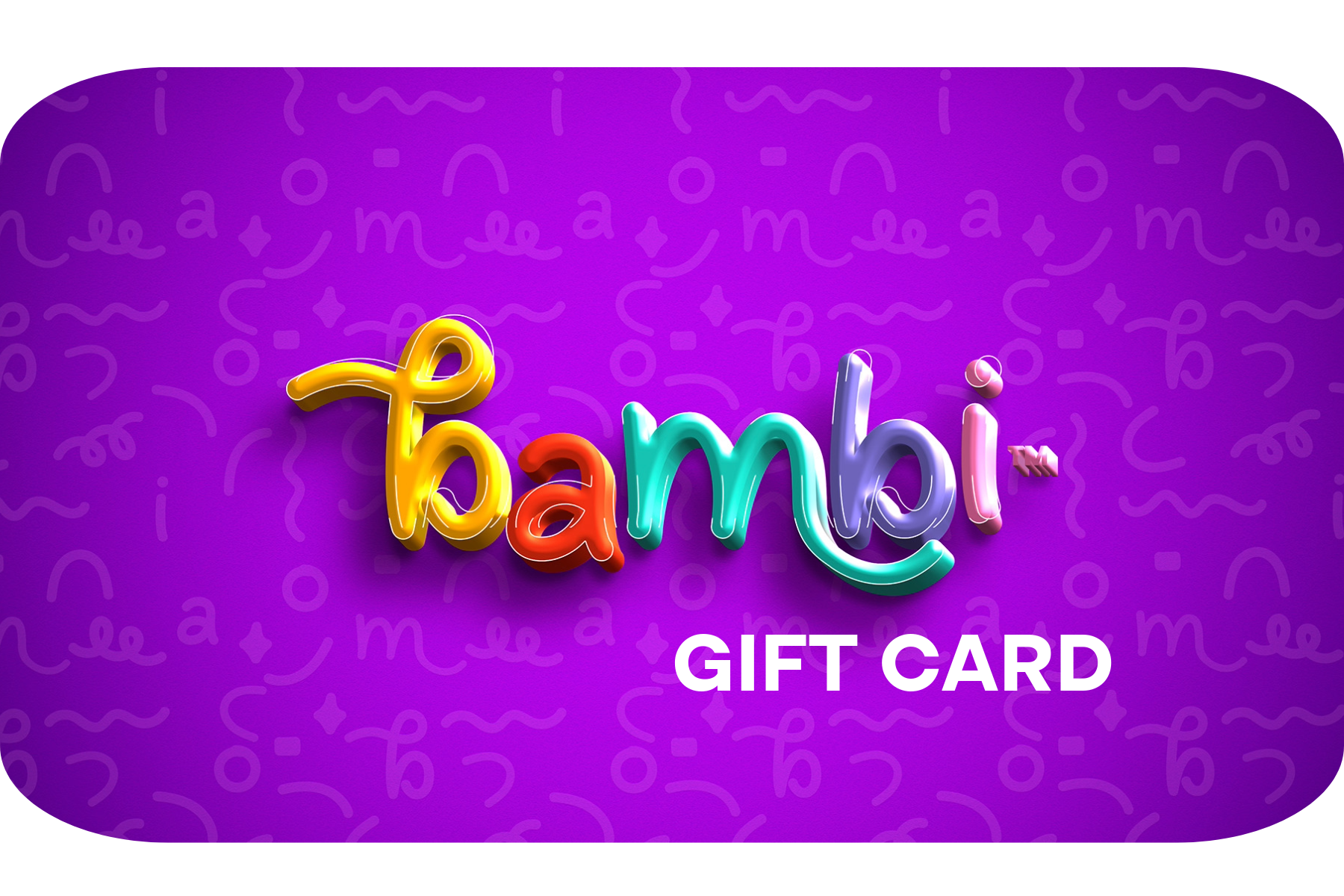 Tarjeta Regalo Bambi