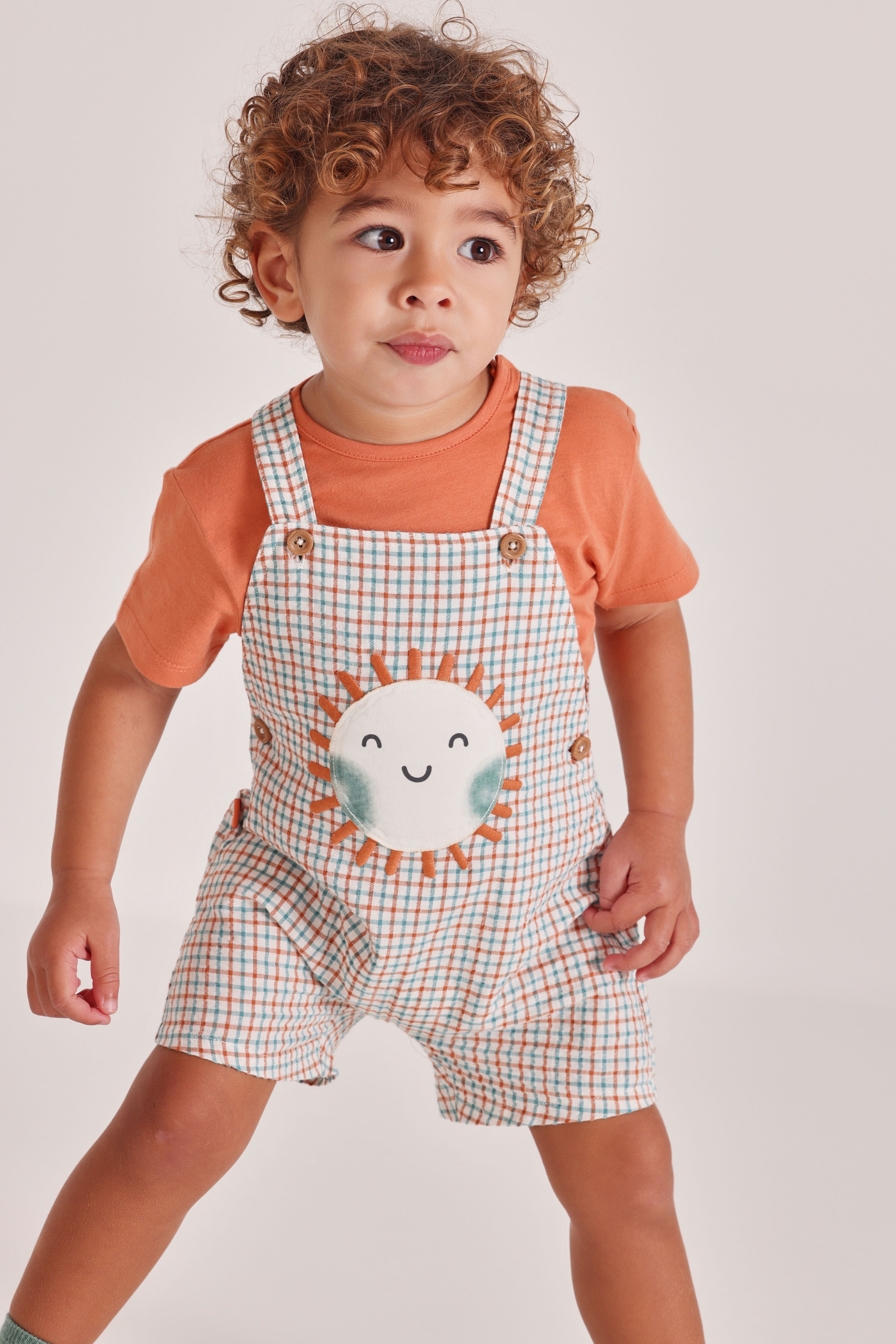 SUNNY DAYS BABY DUNGAREE SET