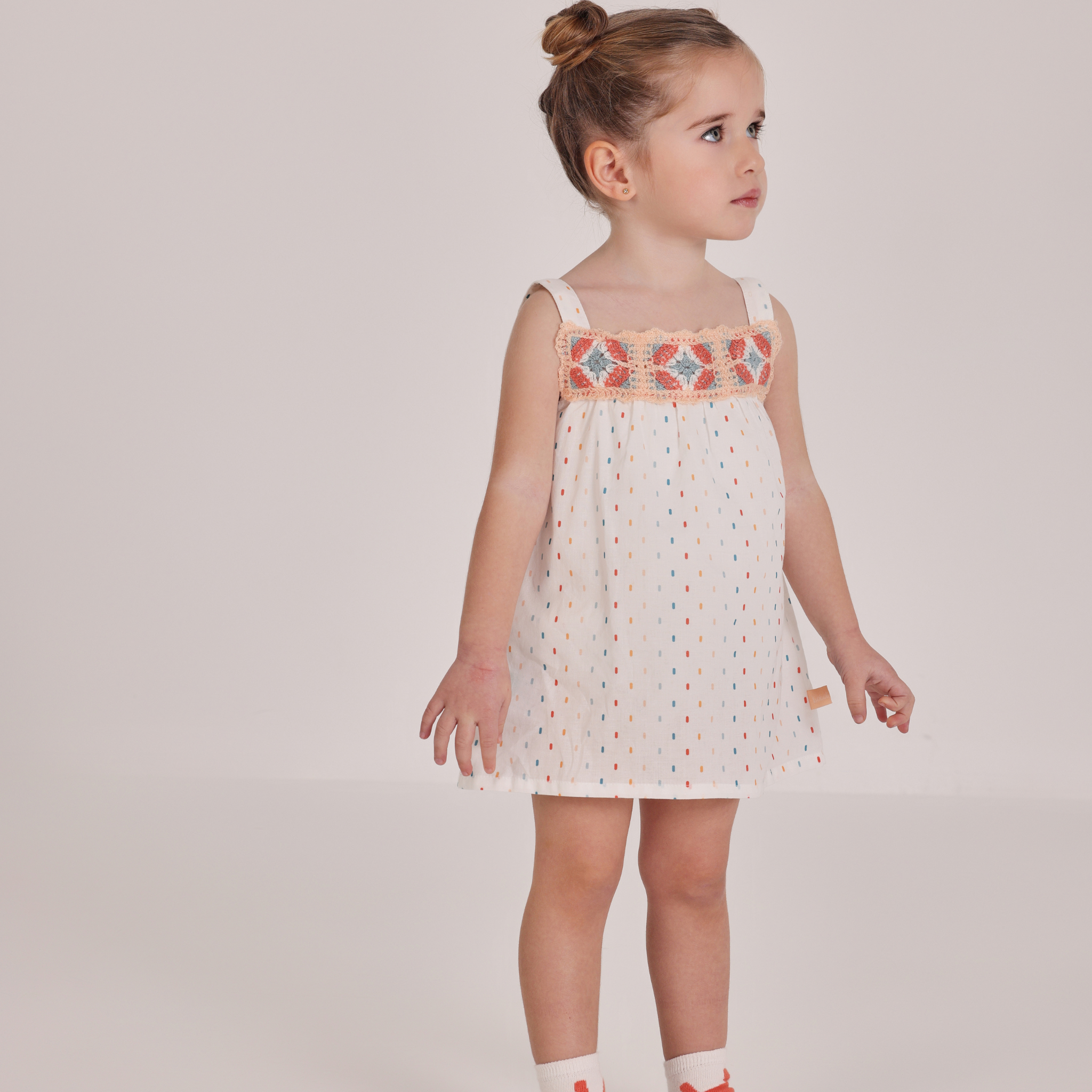 PASTEL CROCHET BABY DRESS SET