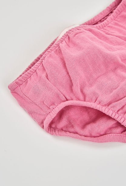 PINK BLOSSOM DRESS & BLOOMERS SET