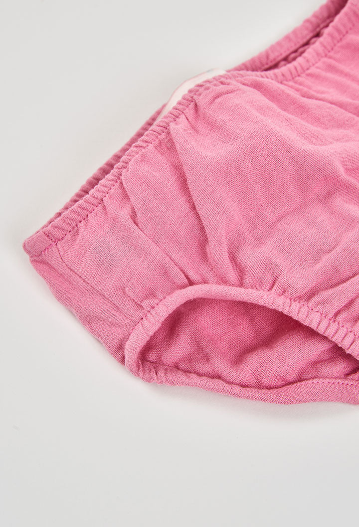 PINK BLOSSOM DRESS & BLOOMERS SET