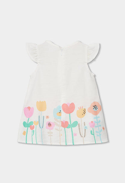 SWEET GARDEN WHITE BABY DRESS SET