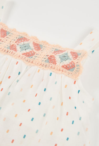 PASTEL CROCHET BABY DRESS SET