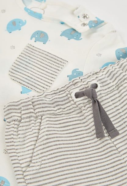 LITTLE BLUE ELEPHANT BABY SET