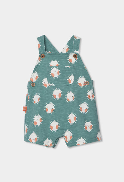 LITTLE SUNSHINE MINT DUNGAREE SET