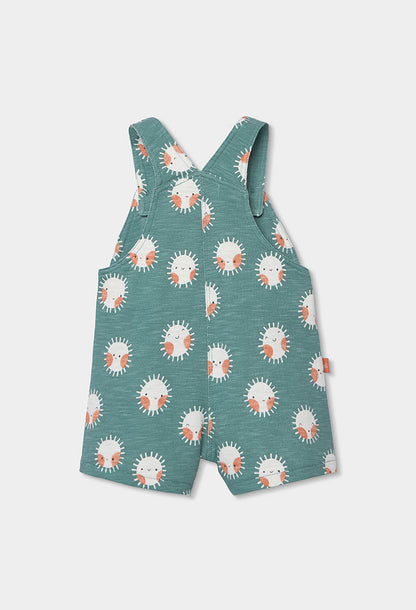 LITTLE SUNSHINE MINT DUNGAREE SET