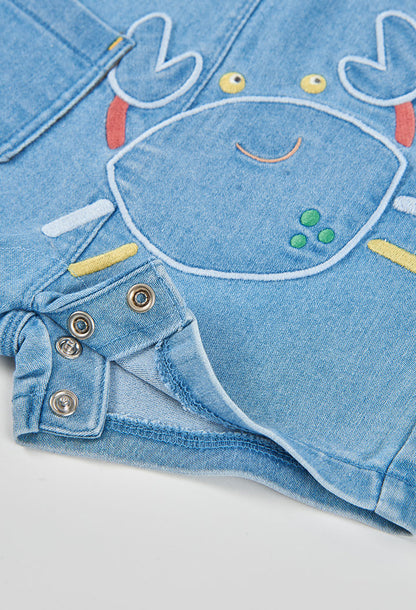 OCEAN CRAB DENIM BABY SET