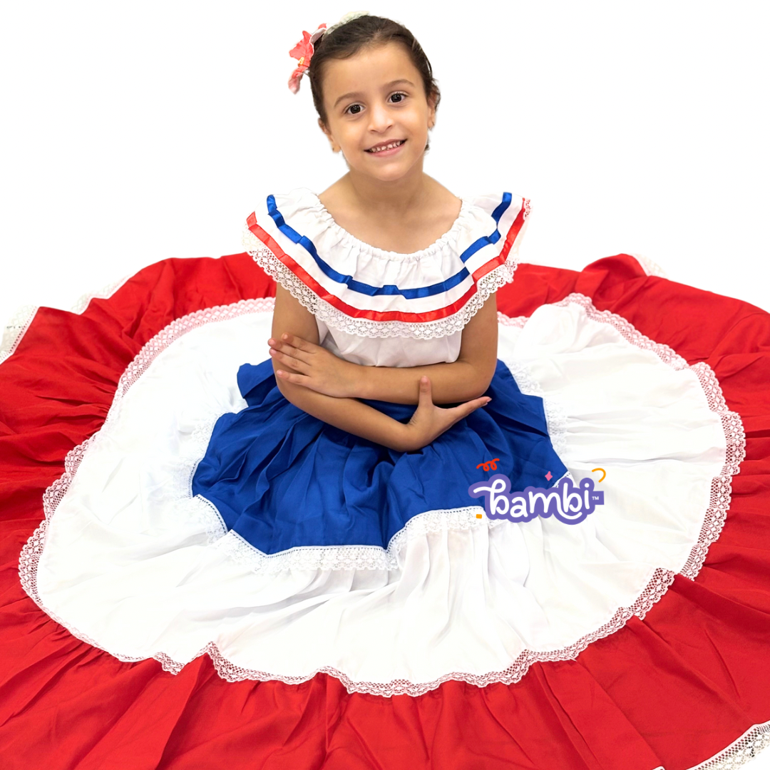 PLENA FALDA 3 COLORES BANDERA PR