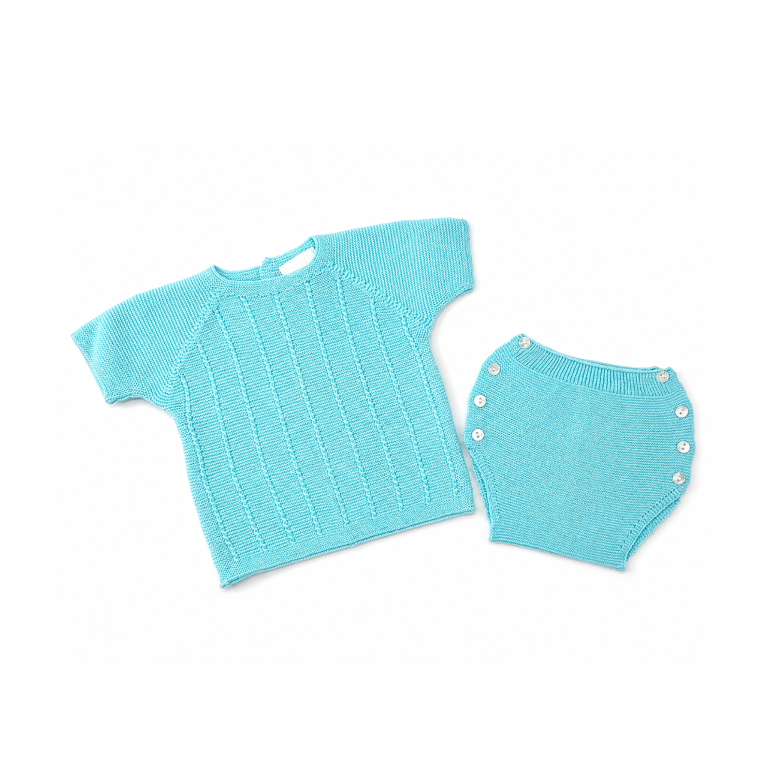FLORA KNITTED 2-PIECE BABY SET