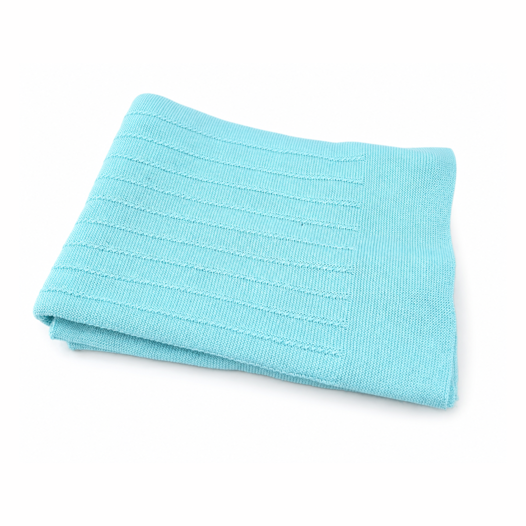 FLORA KNITTED BABY BLANKET