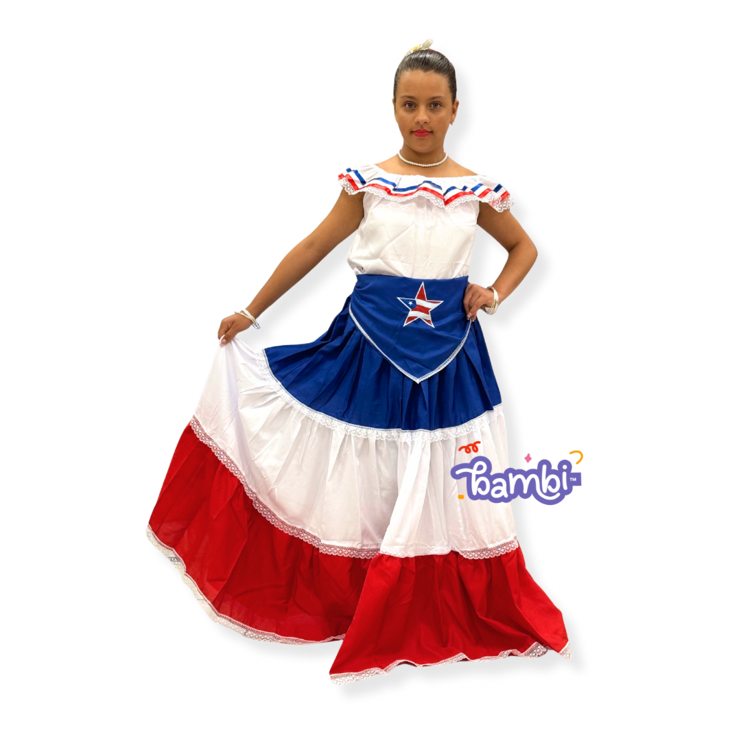 PLENA FALDA 3 COLORES BANDERA PR