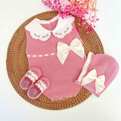 Pelele Corto Flores y Botines - Bambi