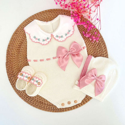 Pelele Corto Flores y Botines - Bambi