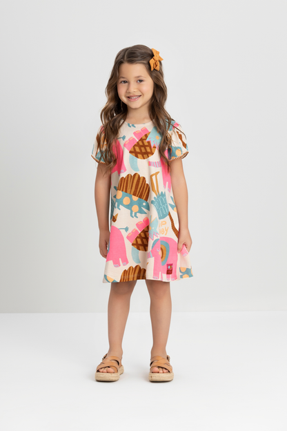 JUNGLE POP JERSEY DRESS