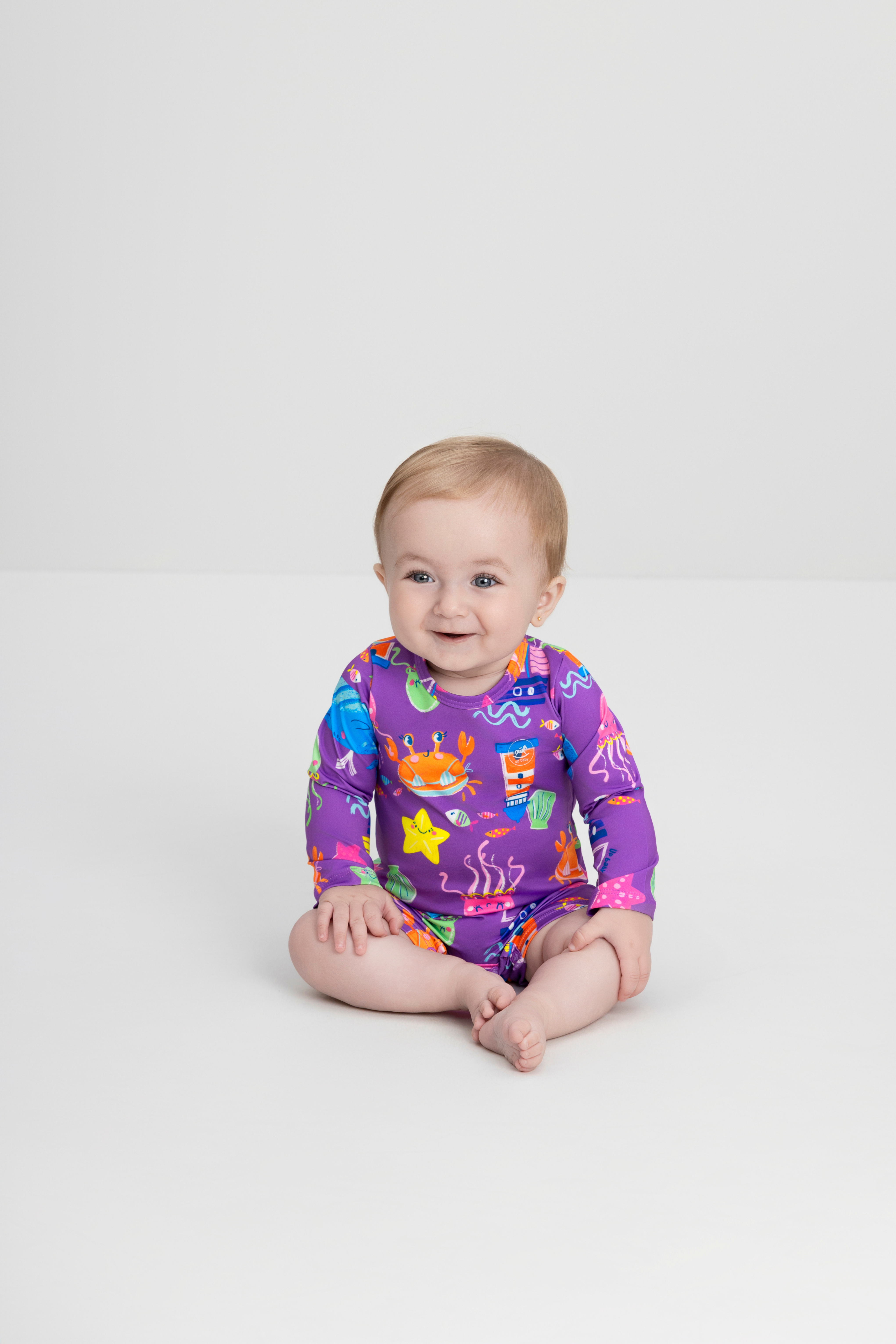 OCEAN DREAMS UPF 50+ BABY SUN PROTECTION ROMPER