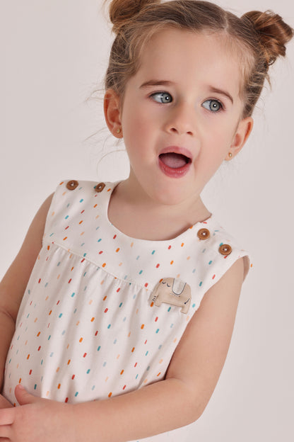 ELEPHANT CONFETTI ROMPER