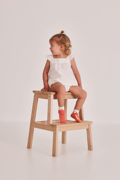 WHITE EYELET BABY SET