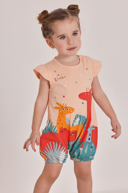 SAFARI RAINBOW BABY ROMPER