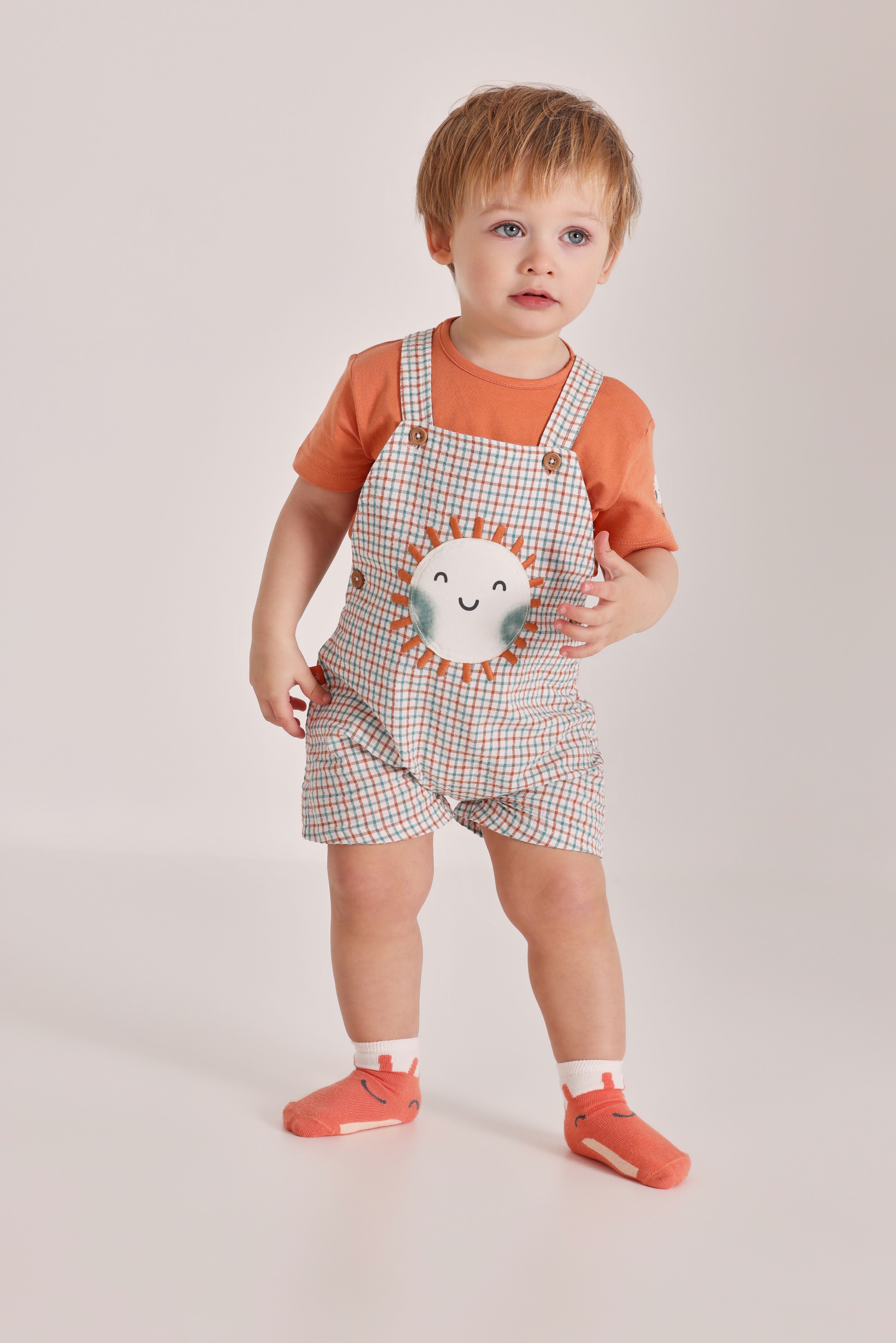 SUNNY DAYS BABY DUNGAREE SET