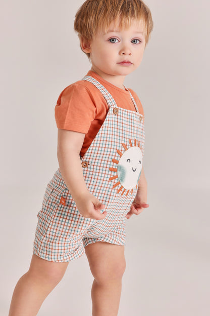 SUNNY DAYS BABY DUNGAREE SET
