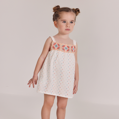 PASTEL CROCHET BABY DRESS SET
